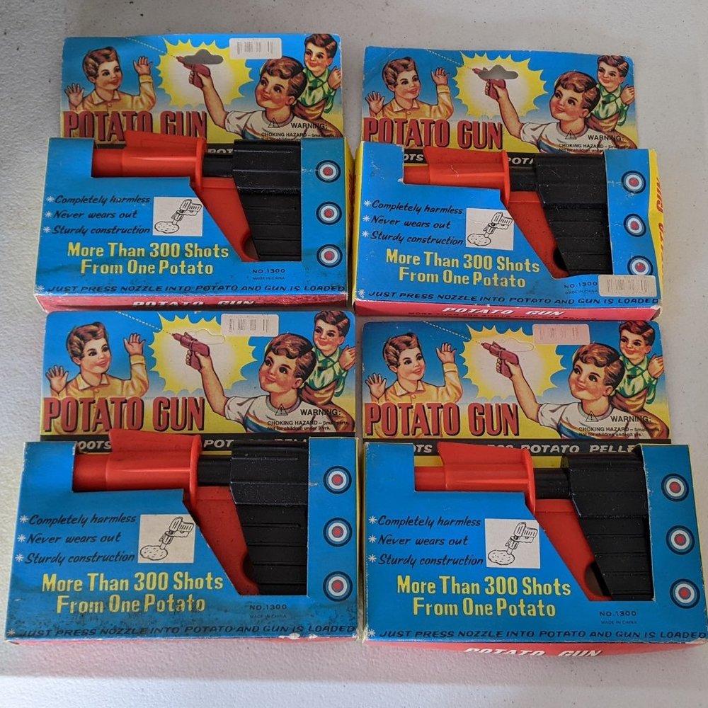 Potato Spud Toy Gun Shooter Novelty Classic Toy Gag Gift